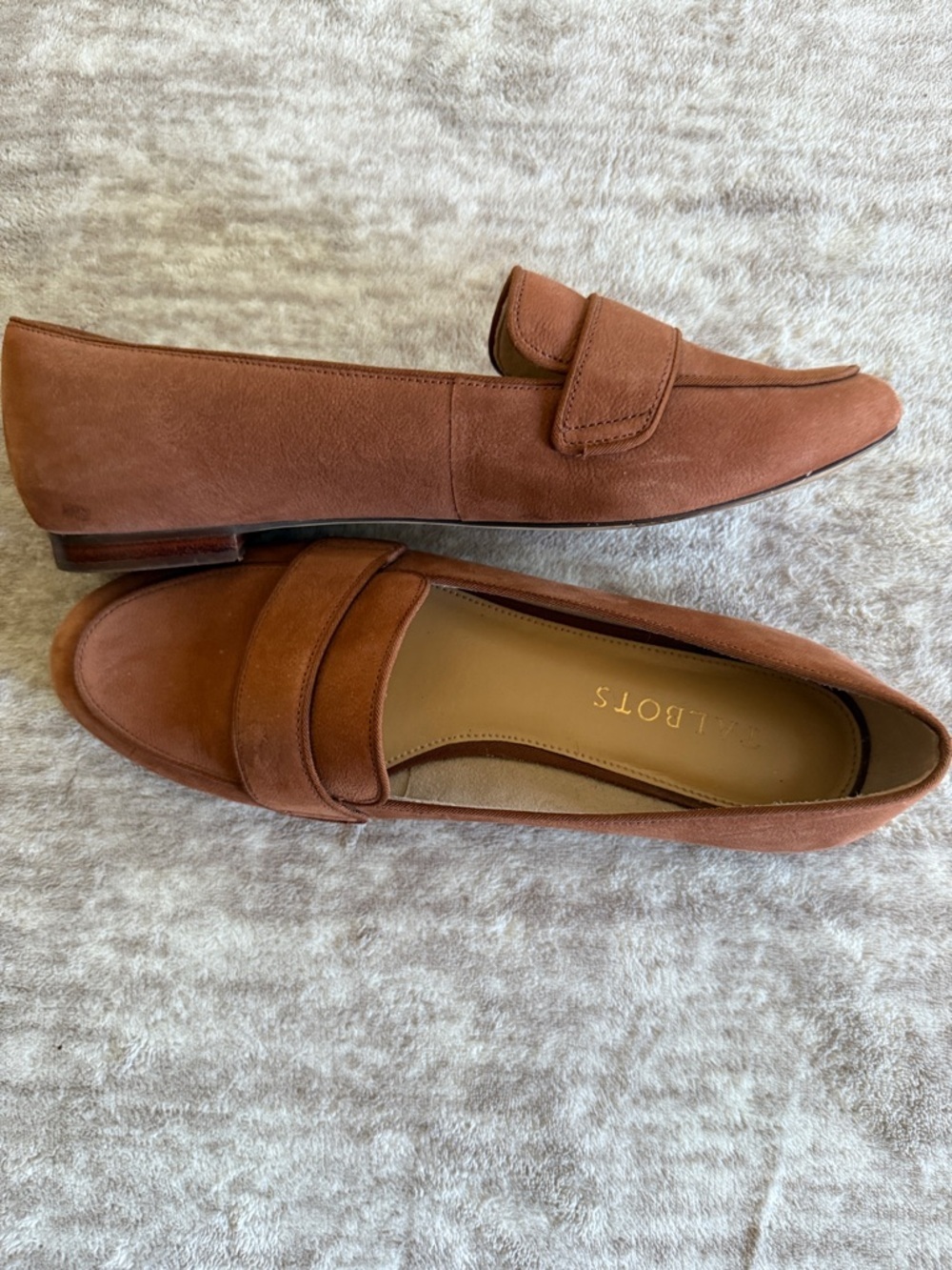 Talbots Women's Suede Penny Loafer - Rust Brown - Picture 3 of 10